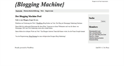 Desktop Screenshot of blogging-machine.com