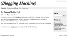 Tablet Screenshot of blogging-machine.com